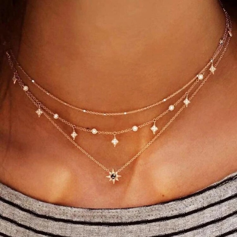 NEW Star Charmed Layered Chain Necklace🌟